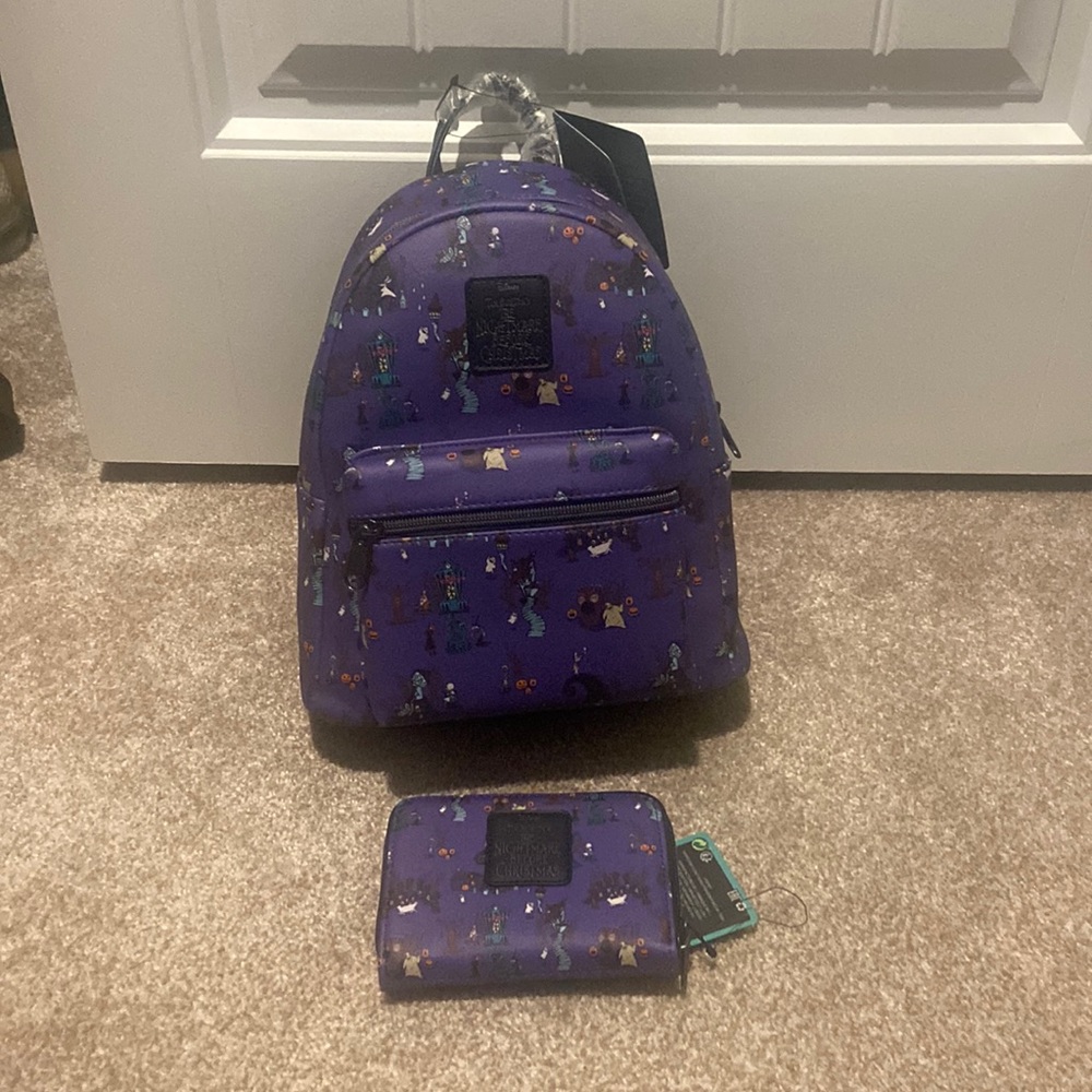 Loungefly Disney The Nightmare Before Christmas Halloween Town Icons Backpack
